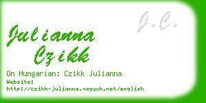 julianna czikk business card